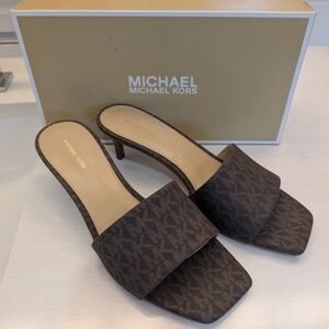 Michael Kors Brown Women's Slide Sandals